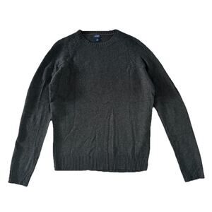 J Crew Men’s 100% Lambs Wool Crewneck Pullover Sweater Dark Green Size M